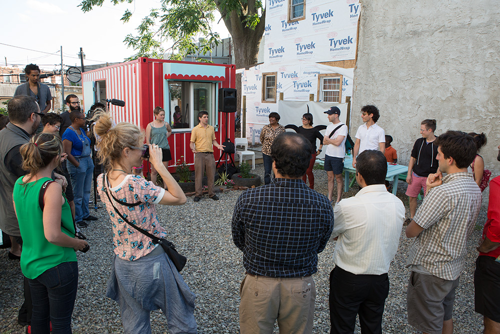 CohStra, Playgrounds, community hub, 632 Jackson Street, container, Mural Arts, action one: Sharing Knowledge